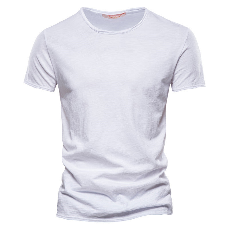 Steven – Men's Slim Cotton T-Shirt