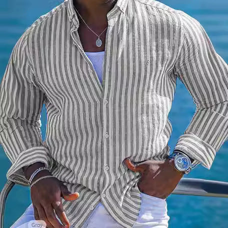 Steven – Summer 3D Printed Long Sleeve Shirt