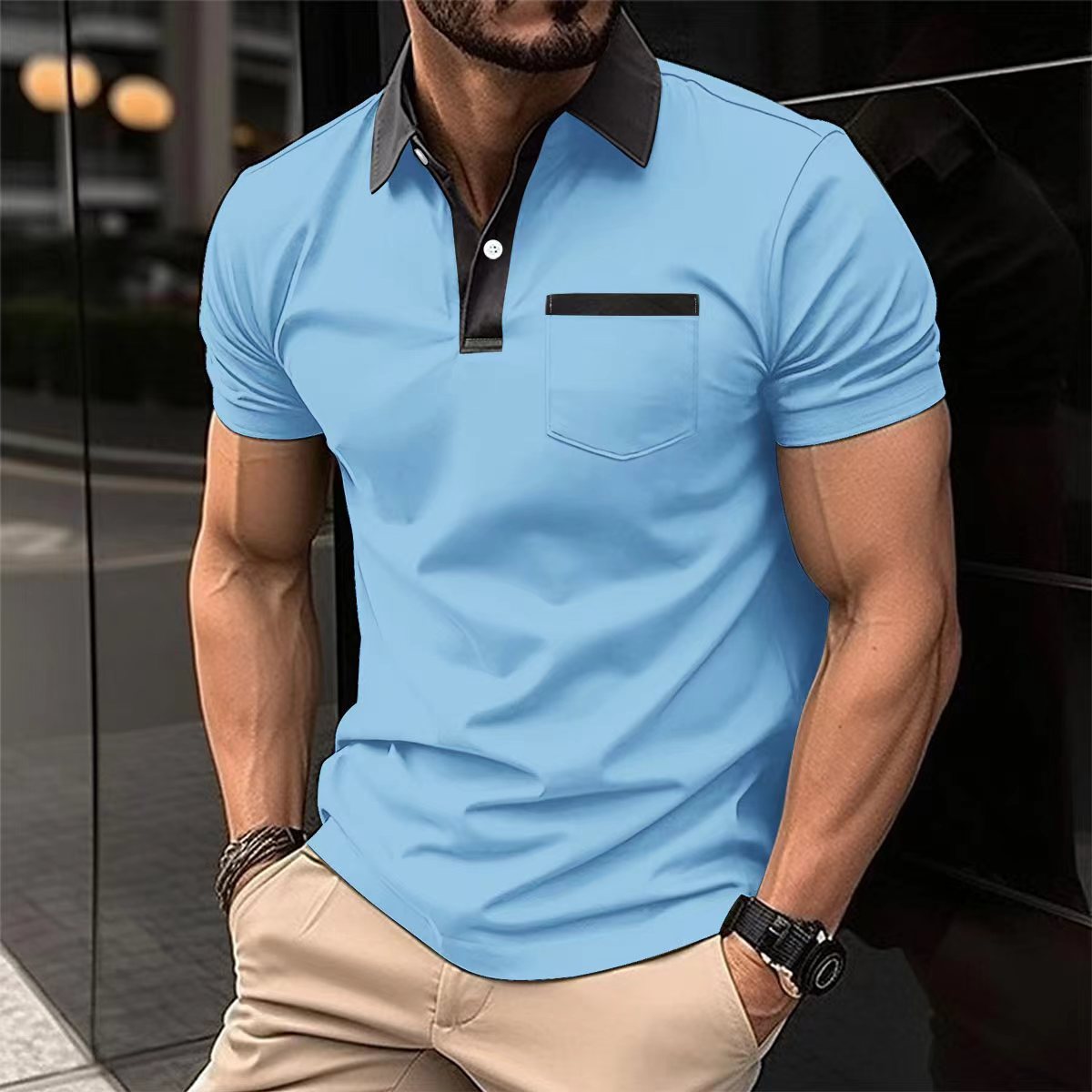 Eddie – Slim Fit Short Sleeve Polo Shirt
