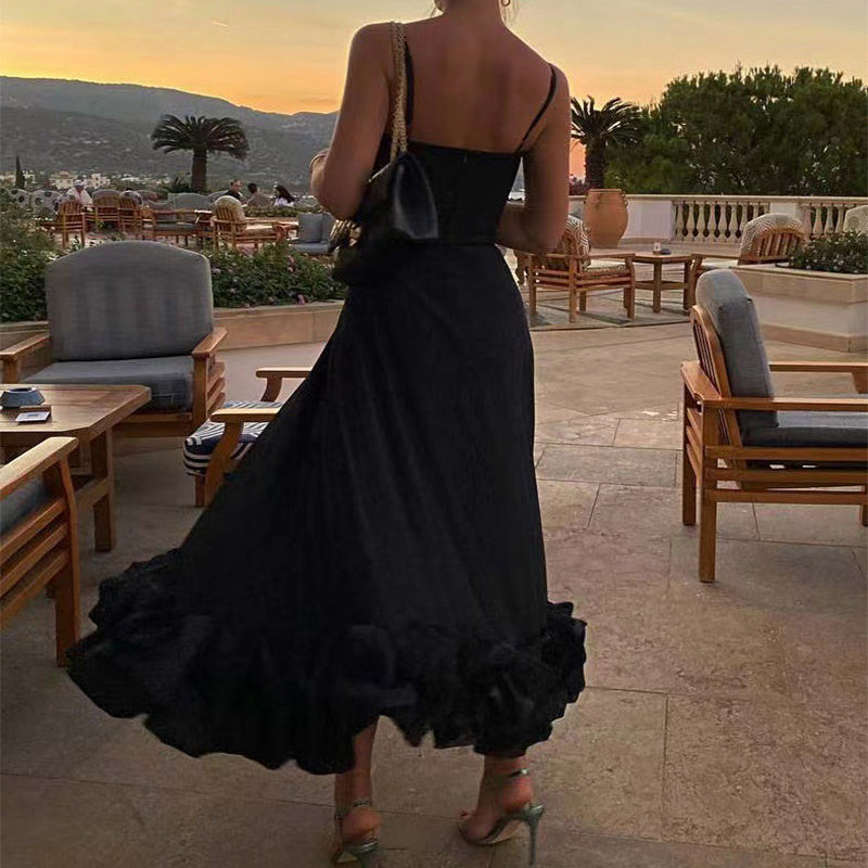 Sharon – Three-Dimensional Flower A-Line Skirt