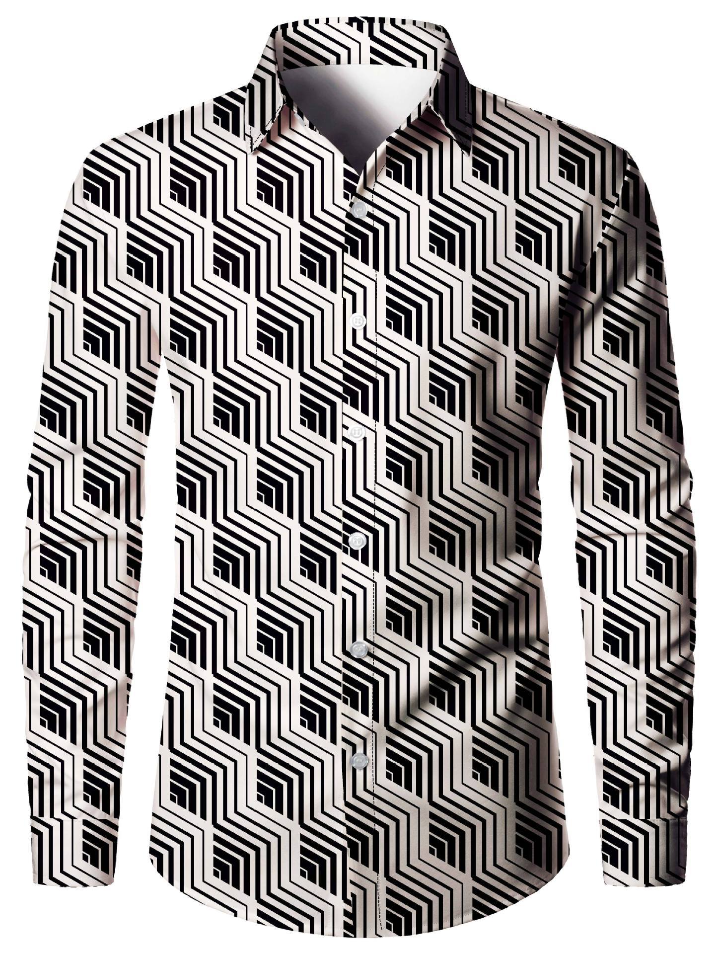 Reginald – Men's 3D Digital Printed Slim Cardigan