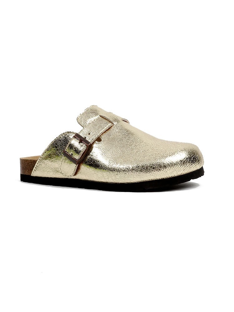 Danielle – French Retro Closed Toe Half Slippers
