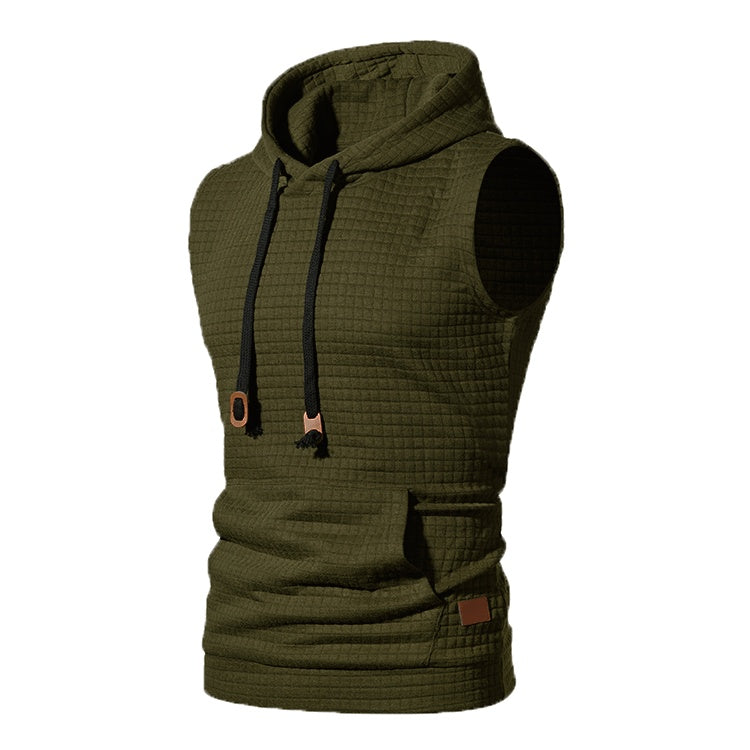 Jeffrey – Men's Sleeveless Knitted Hoodie