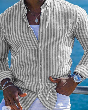 Steven – Summer 3D Printed Long Sleeve Shirt