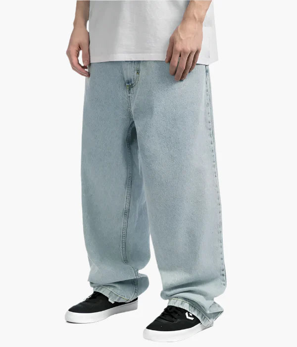 Men's Wide Leg Skate Jeans – Oversized Urban Streetwear Style