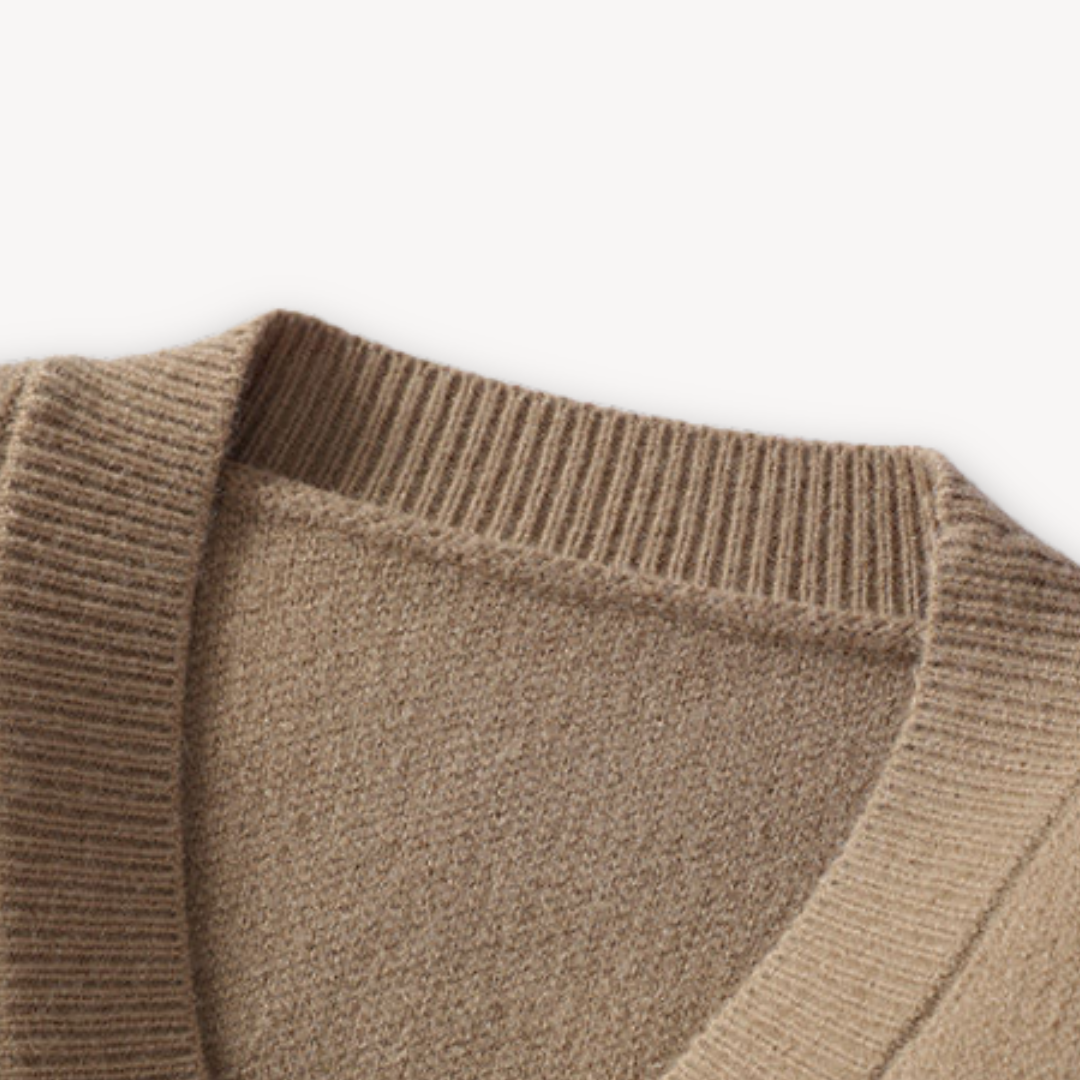 Men's Classic Button-Up Casual Cardigan Sweater – Versatile Everyday Style