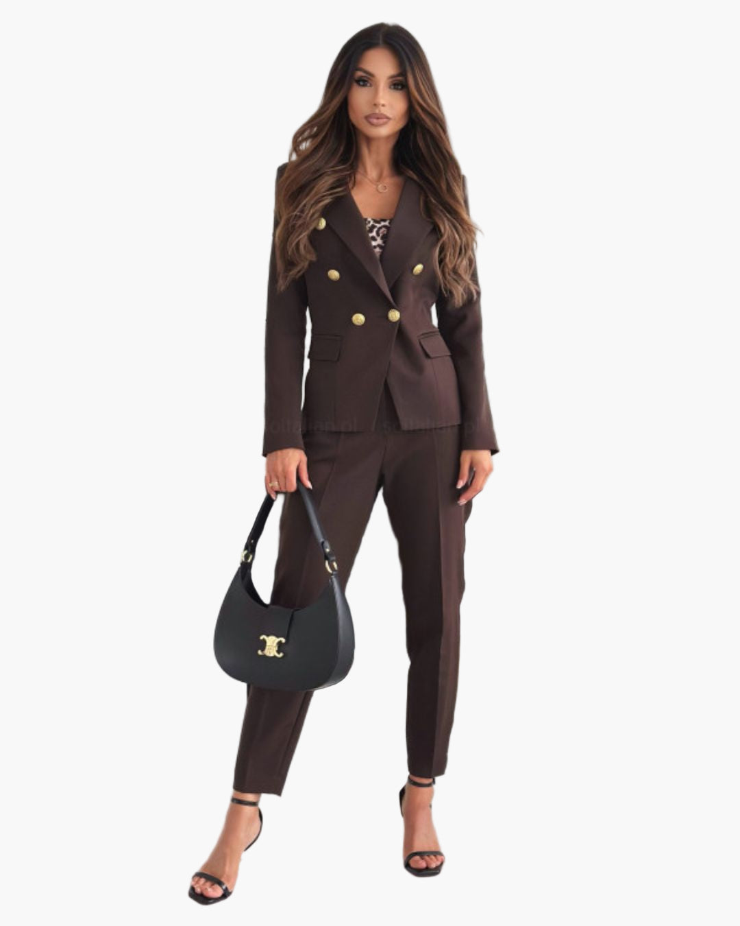 Women's Double-Breasted Business Suit – Tailored Fit, Elegant Office & Formal Wear
