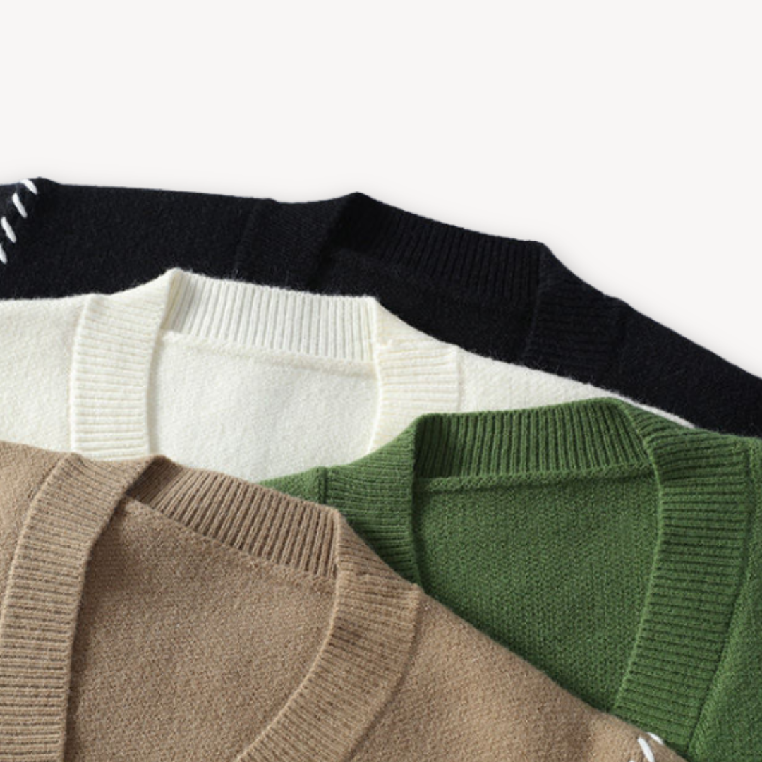 Men's Classic Button-Up Casual Cardigan Sweater – Versatile Everyday Style