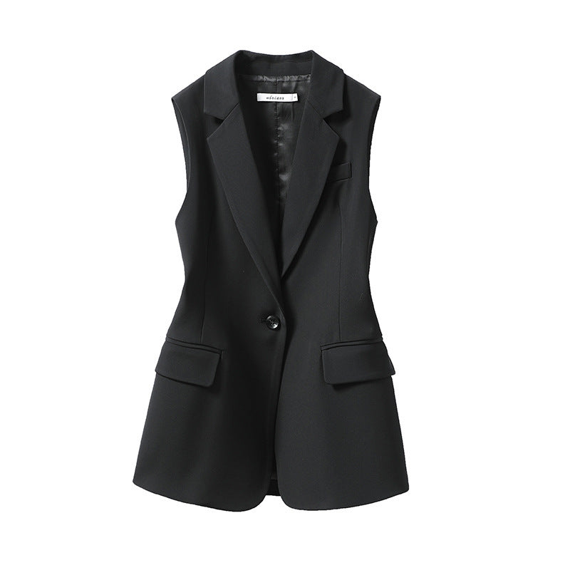 Hayley – Black Suit Women's Coat Outerwear Vest