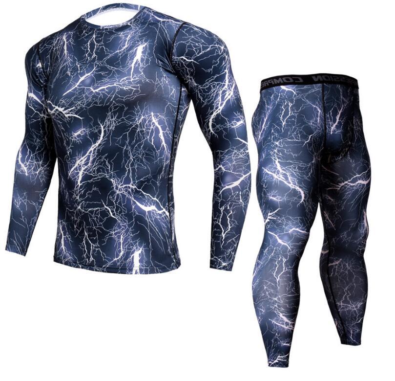 Eric – Men's Camouflage Jogger Set with Compression T-shirt