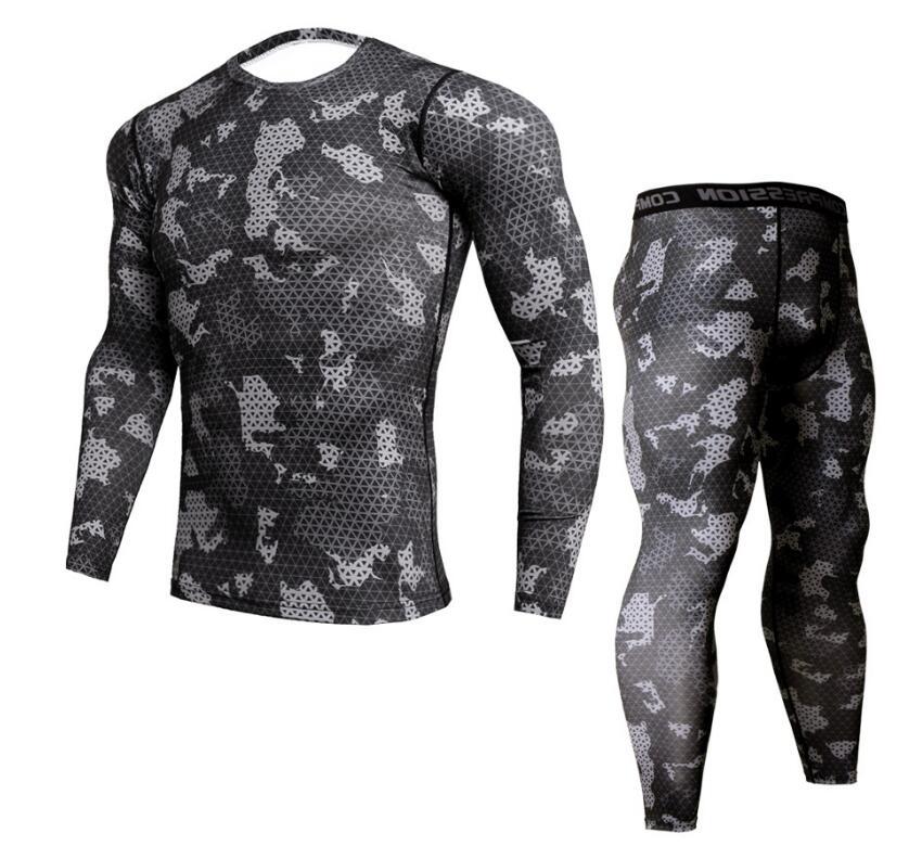 Eric – Men's Camouflage Jogger Set with Compression T-shirt