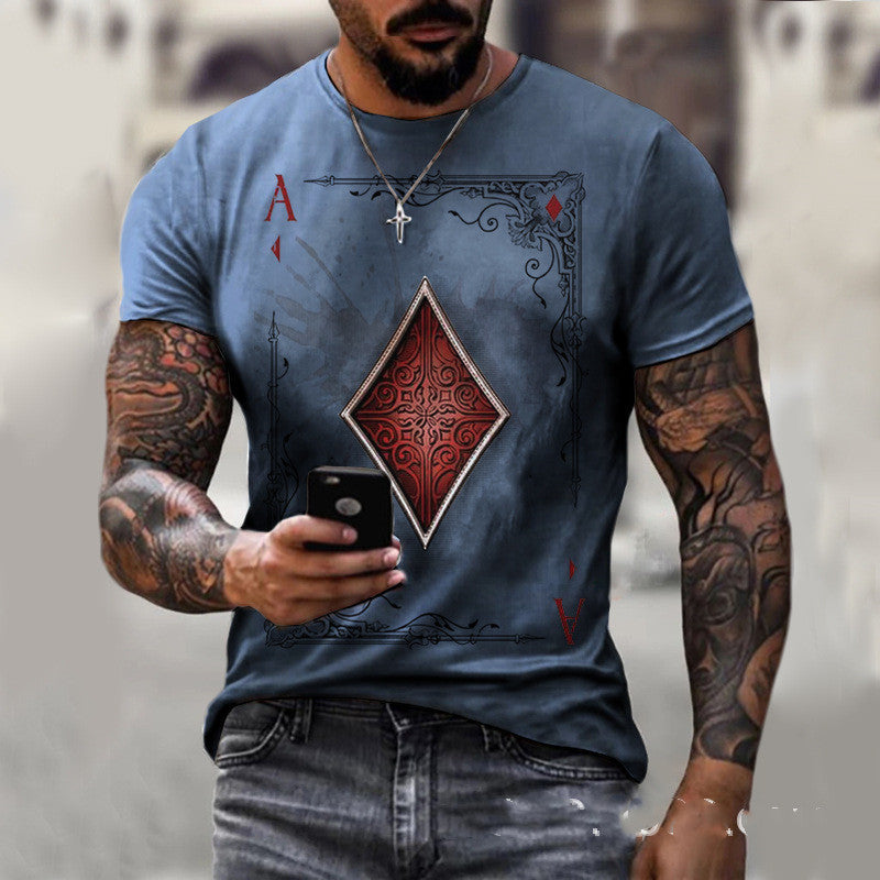 Guy – Playing Card Printing Men's T-Shirt