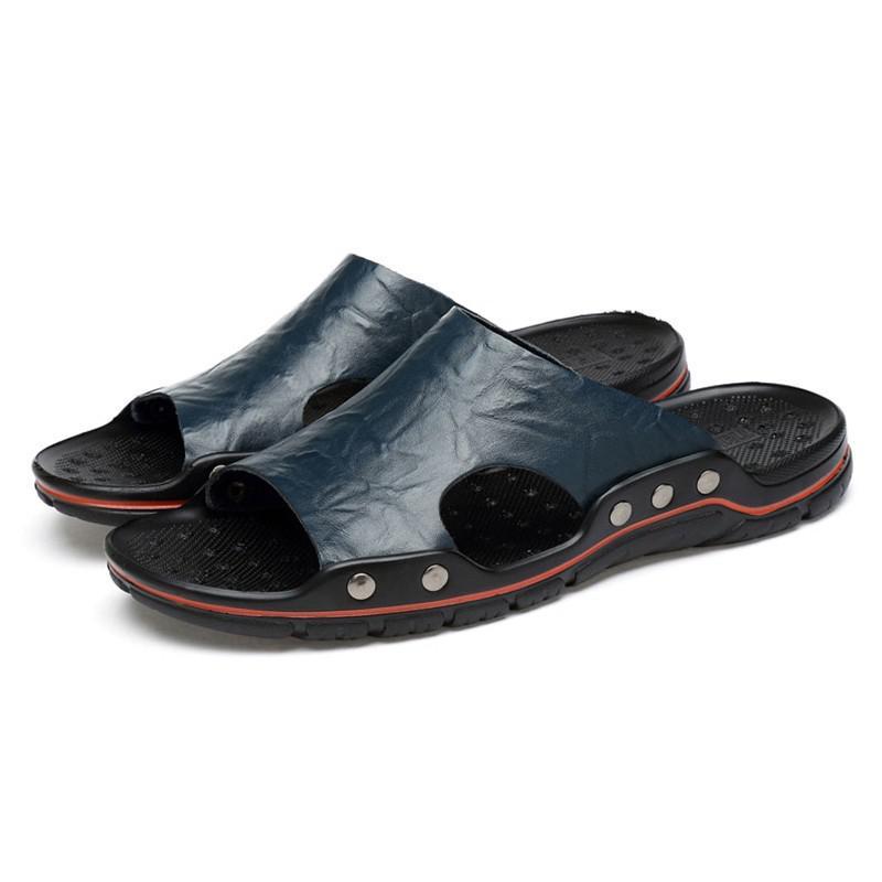 Sharon – Large Size Casual Non-Slip Vegan Leather Slippers