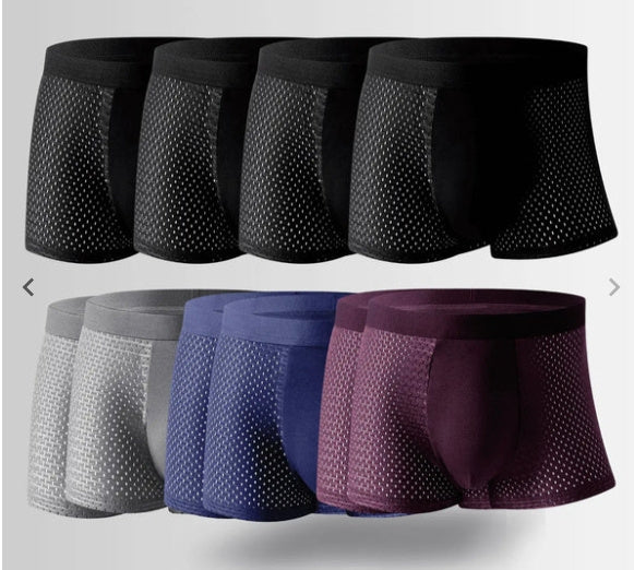 Dominic – Ice Silk Men's Mesh Boxer Underwear