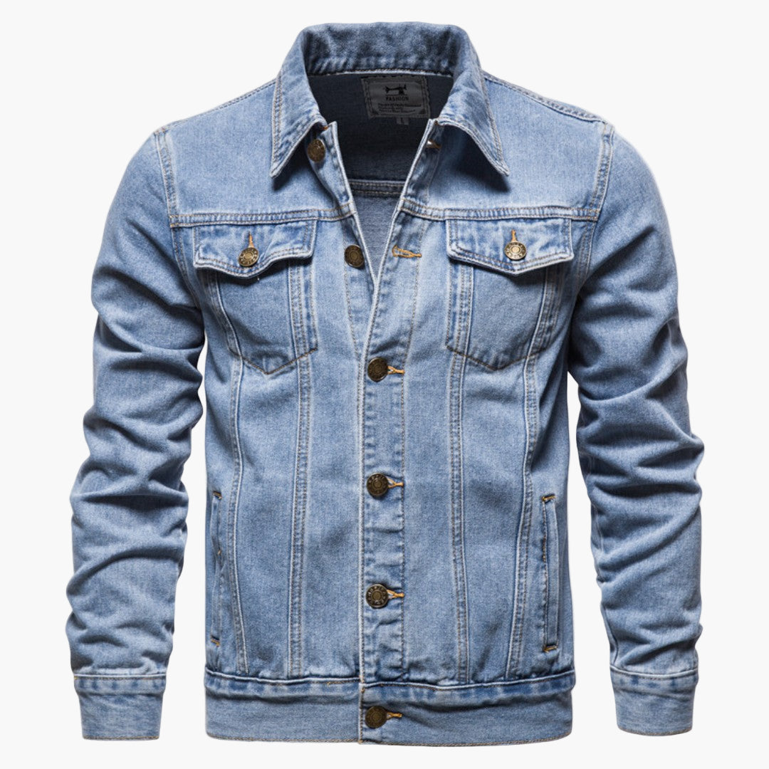 Men's Classic Denim Jacket Versatile Everyday Style