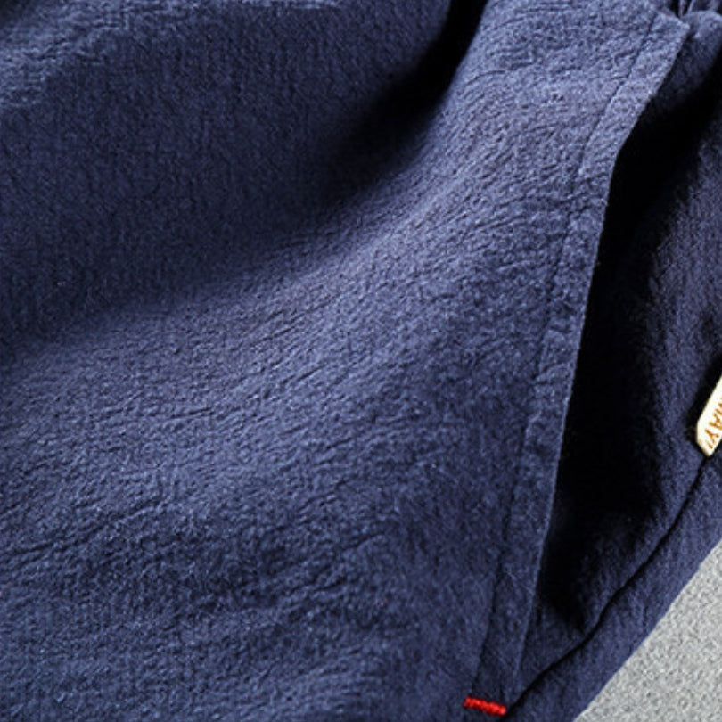 Men's Japan-Style Casual Drawstring Trousers for Travel and Everyday Wear