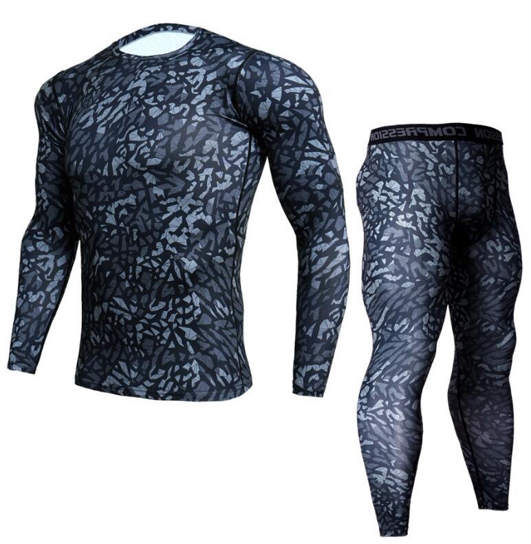 Eric – Men's Camouflage Jogger Set with Compression T-shirt