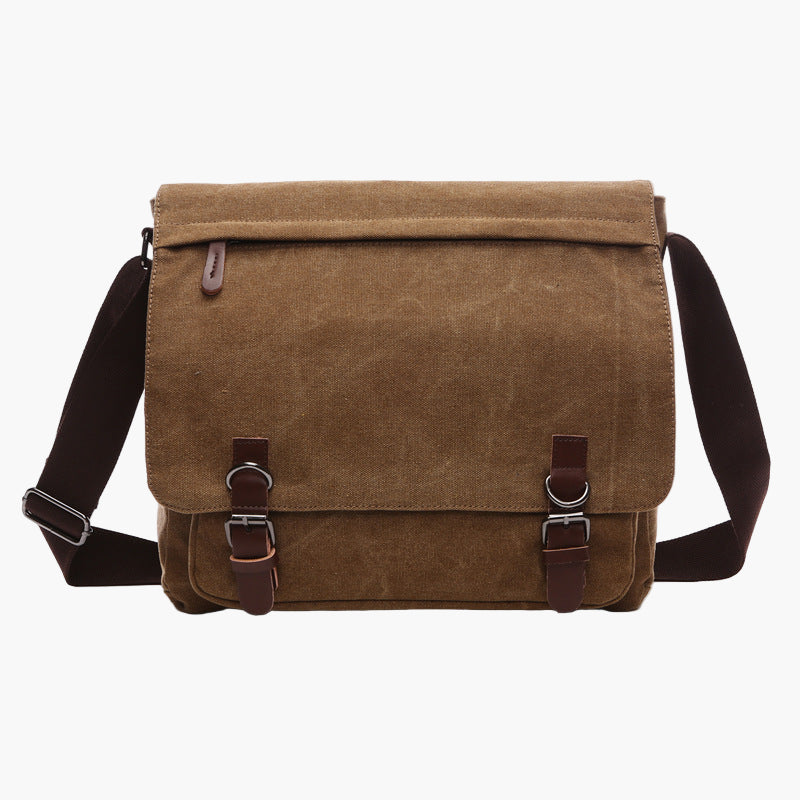 Men's and Women's Classic Messenger Shoulder Bag for Work, School, and Everyday Use