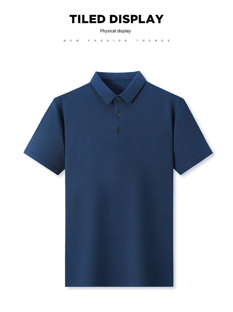 Jonathan – Summer Solid Color Waffle Short-sleeved T-shirt