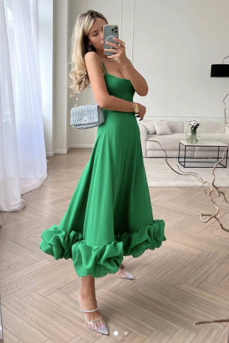Sharon – Three-Dimensional Flower A-Line Skirt