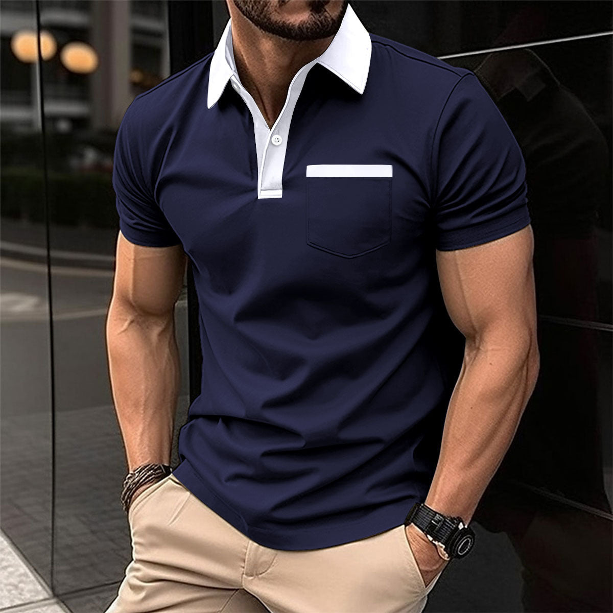 Eddie – Slim Fit Short Sleeve Polo Shirt