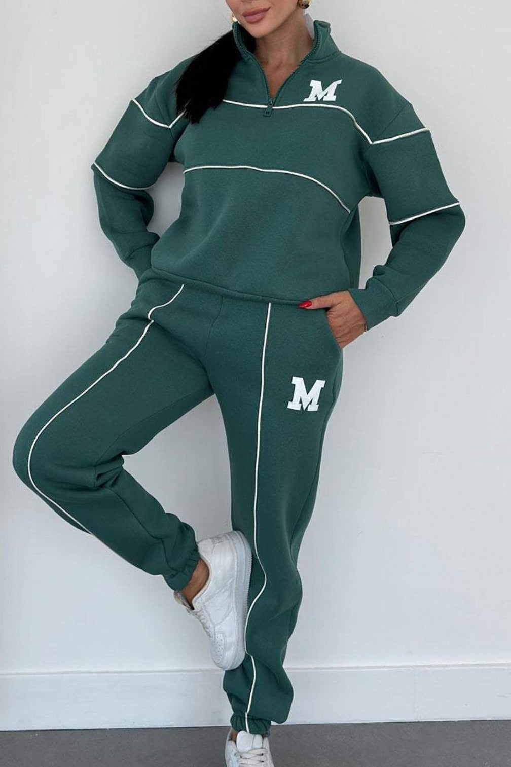 Sophia – Women's 2 Piece Lounge Hoodie Pullover Sweatsuit Set