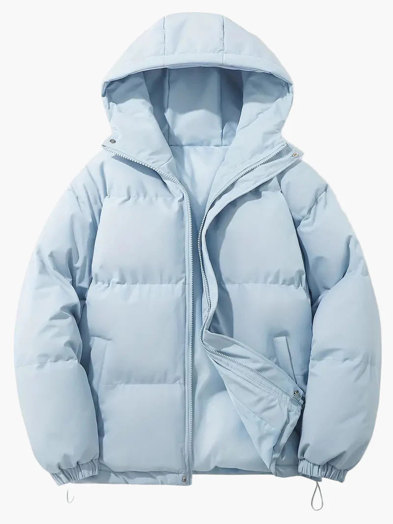 Men's Classic Winter Puffer Jacket with Hood – Warm Insulated Everyday Outerwear