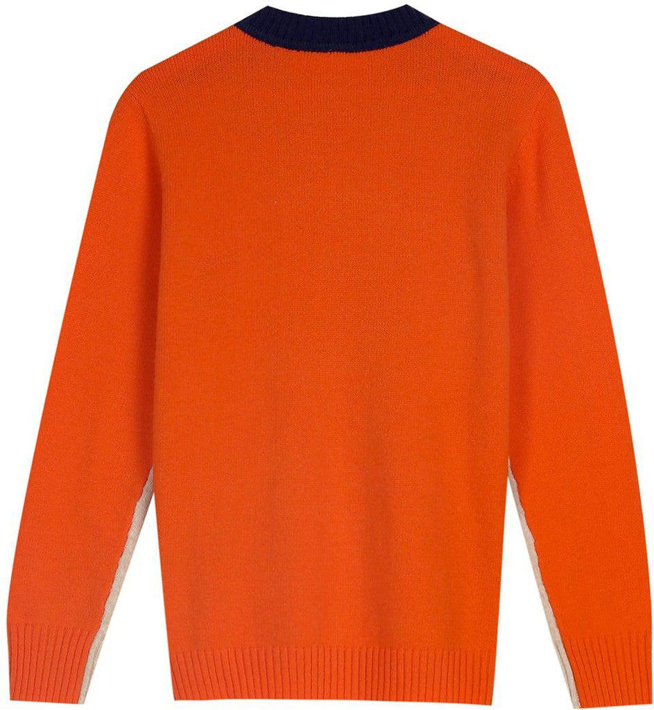 Women's Modern Graphic Stripe Pullover Sweater - Trendy Casual Urban Style