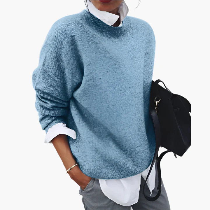 Women's Relaxed Fit Casual Pullover Sweater – Modern Everyday Style