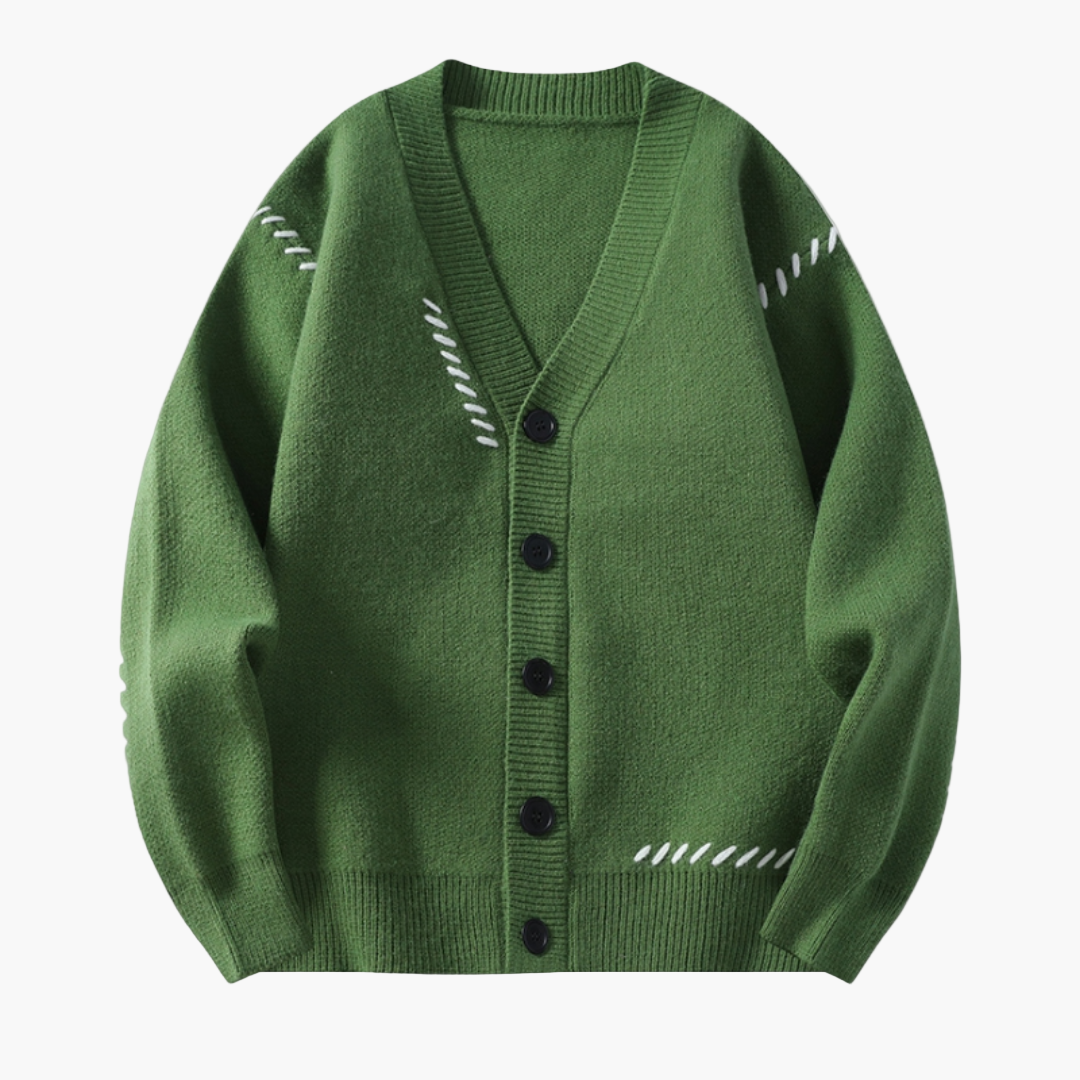 Men's Classic Button-Up Casual Cardigan Sweater – Versatile Everyday Style