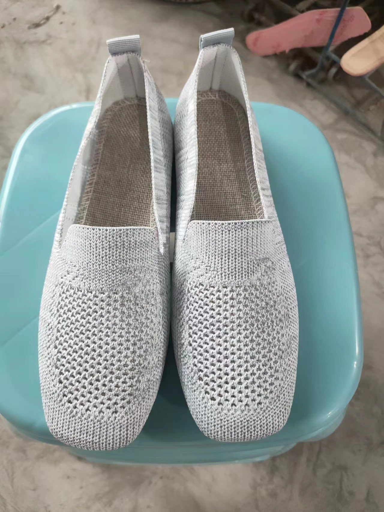 Christine – Square Toe Flat Bottom Casual Shoes