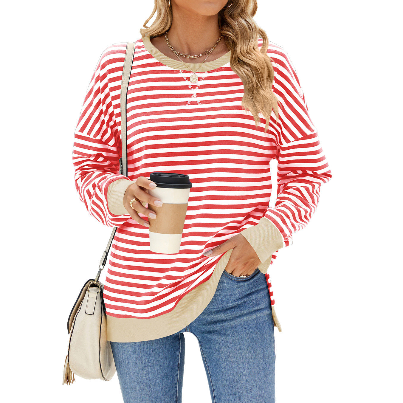 Emma – Striped Casual Pullover Top