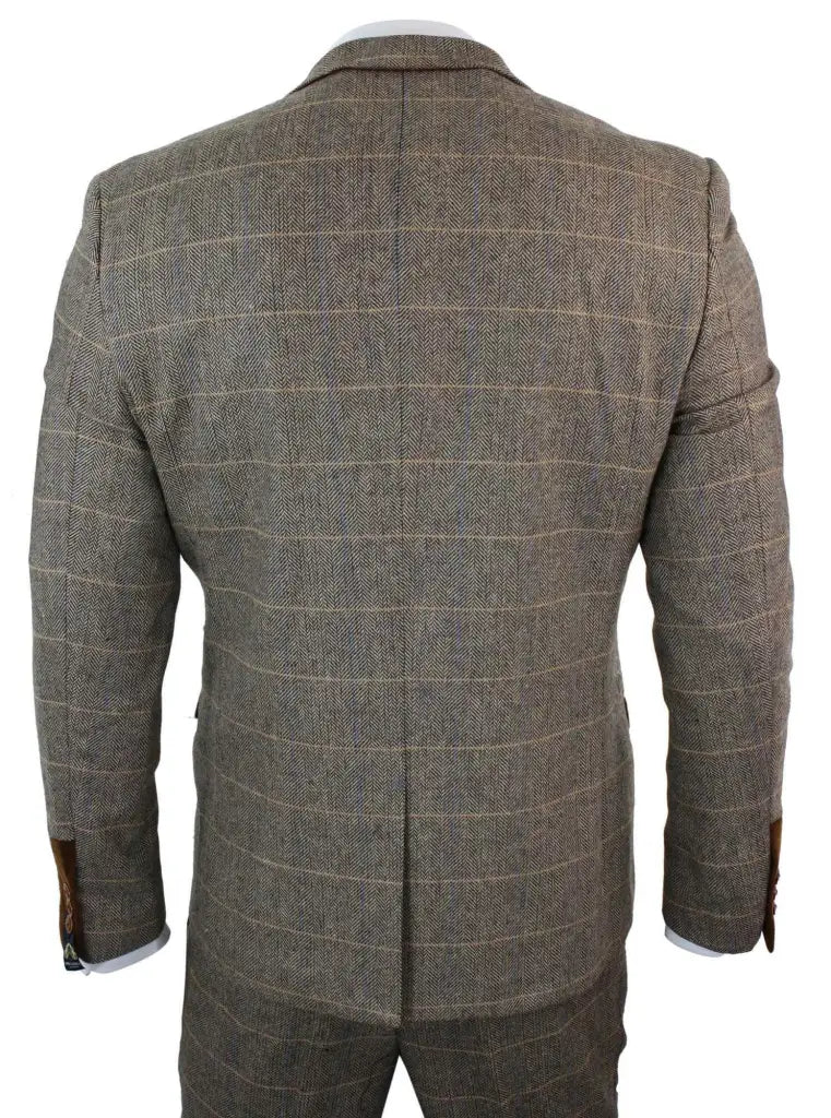 Men's Classic Double Breasted Three-Piece Suit – British Style Formalwear for Weddings and Events