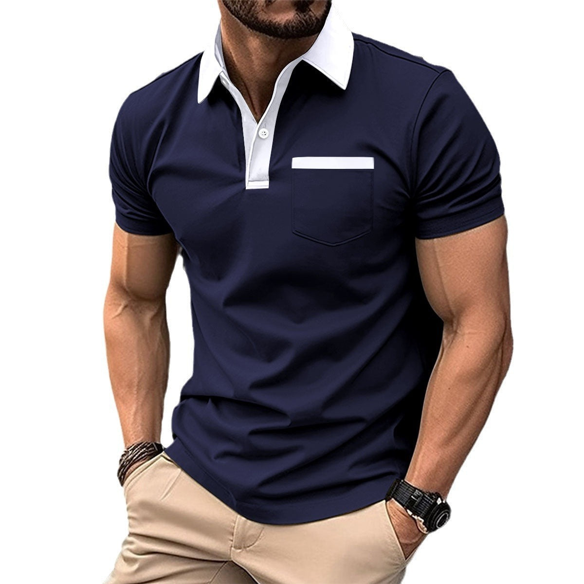 Eddie – Slim Fit Short Sleeve Polo Shirt
