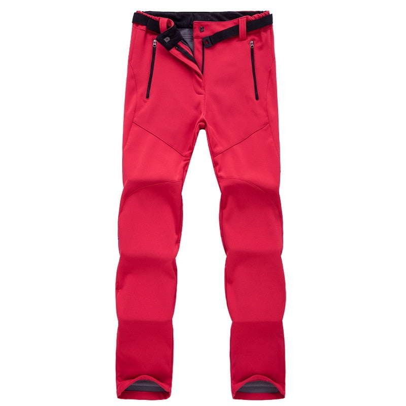 Men's Outdoor Waterproof Fleece-Lined Hiking and Trekking Pants