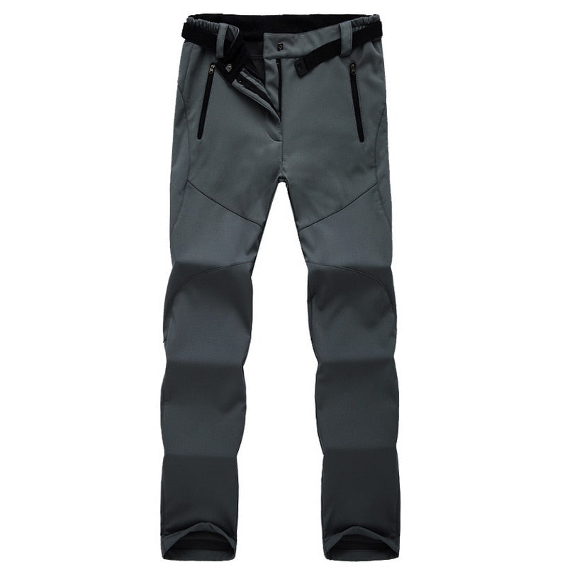 Men's Outdoor Waterproof Fleece-Lined Hiking and Trekking Pants