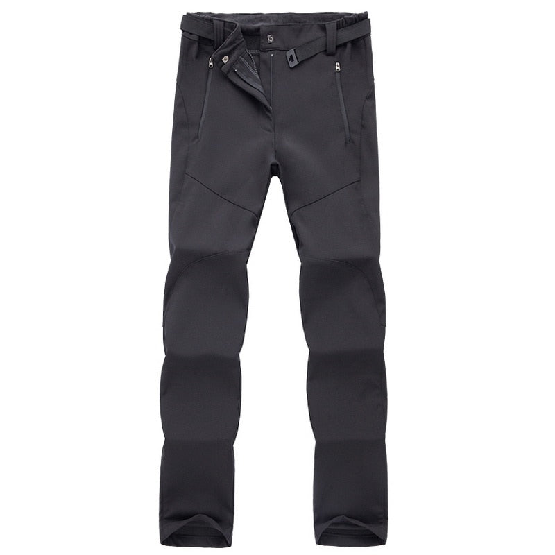 Men's Outdoor Waterproof Fleece-Lined Hiking and Trekking Pants