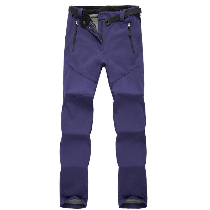 Men's Outdoor Waterproof Fleece-Lined Hiking and Trekking Pants