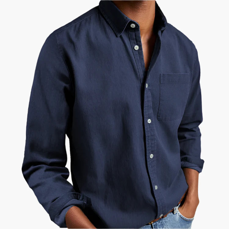 Men's Classic Casual Denim Shirt | Button-Down Everyday Style