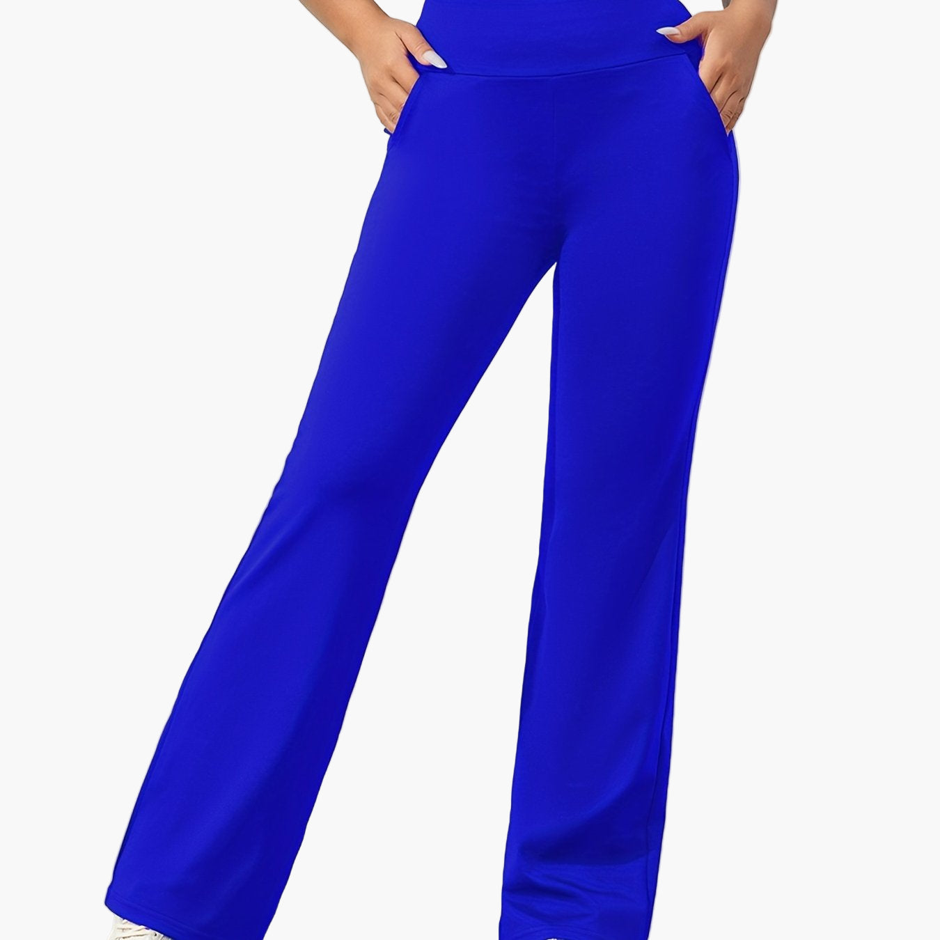 Women's Yoga Flared Pants with Pockets – Stylish High Waist Activewear for Workout & Leisure