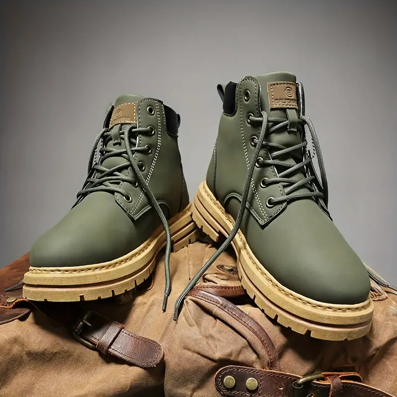 Men's Outdoor Rugged Fashion Ankle Boots for Adventure and Work