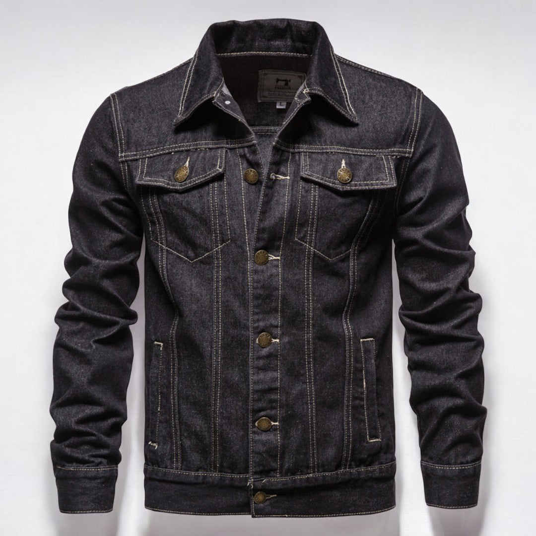 Men's Classic Denim Jacket Versatile Everyday Style