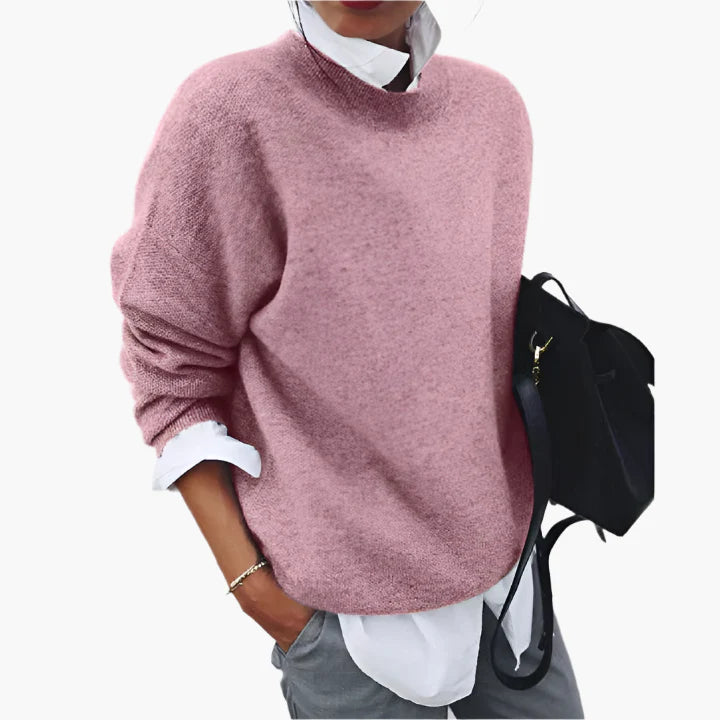 Women's Relaxed Fit Casual Pullover Sweater – Modern Everyday Style