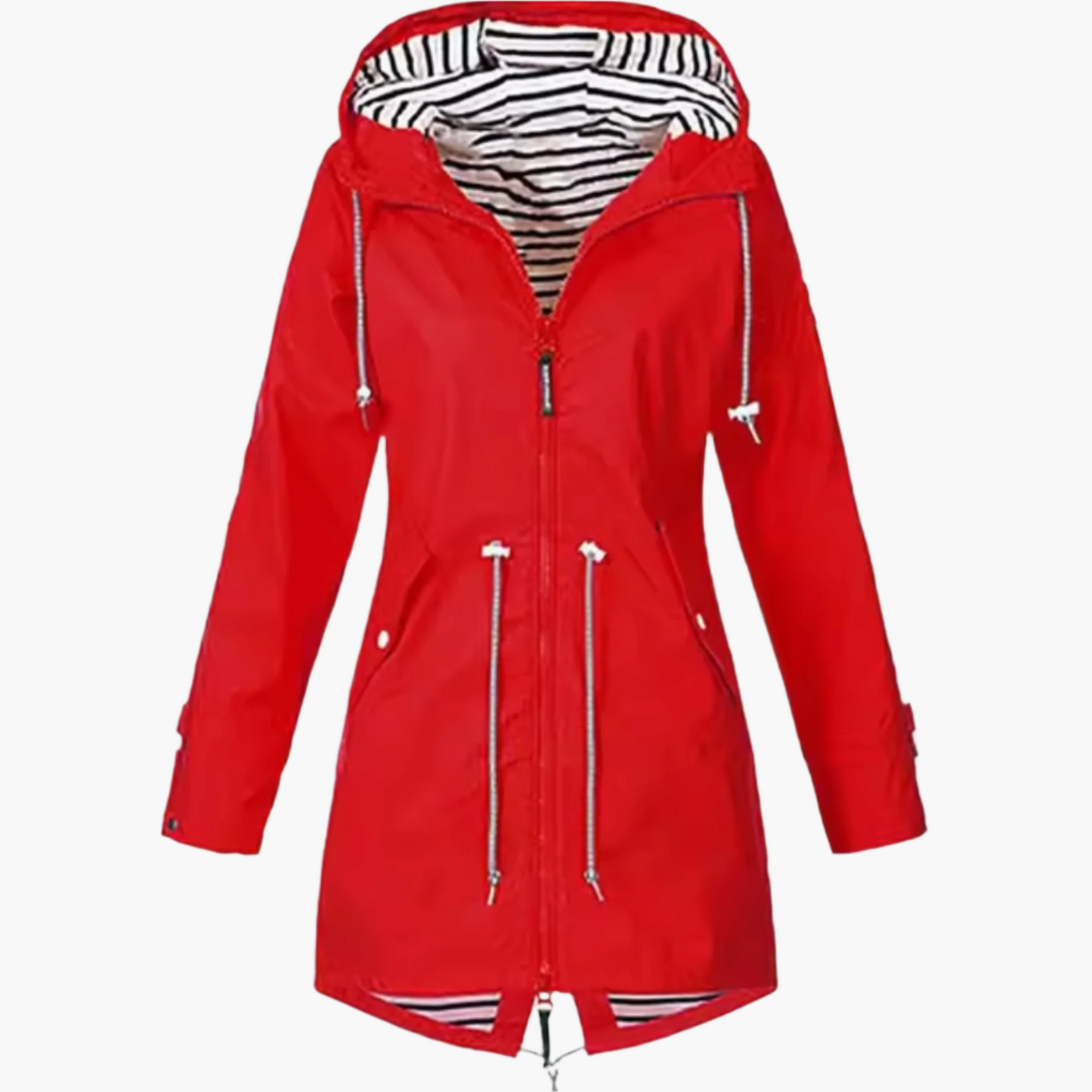 Women's Outdoor Waterproof Hooded Rain Jacket – Windproof Multi-Season Parka for Hiking & Travel