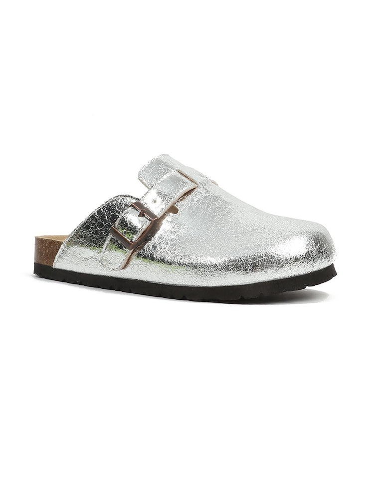 Danielle – French Retro Closed Toe Half Slippers