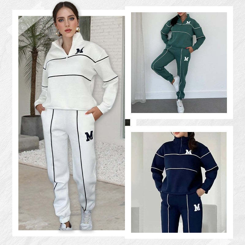 Sophia – Women's 2 Piece Lounge Hoodie Pullover Sweatsuit Set