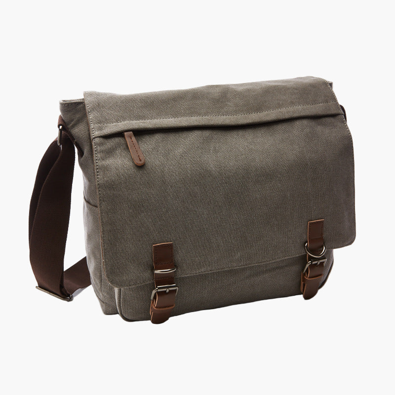 Men's and Women's Classic Messenger Shoulder Bag for Work, School, and Everyday Use