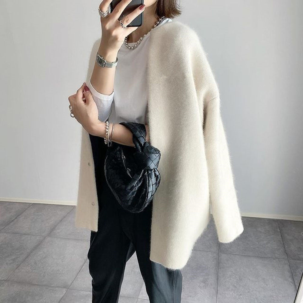 Women's Elegant Casual Knit Cardigan – Relaxed Fit Versatile Outerwear