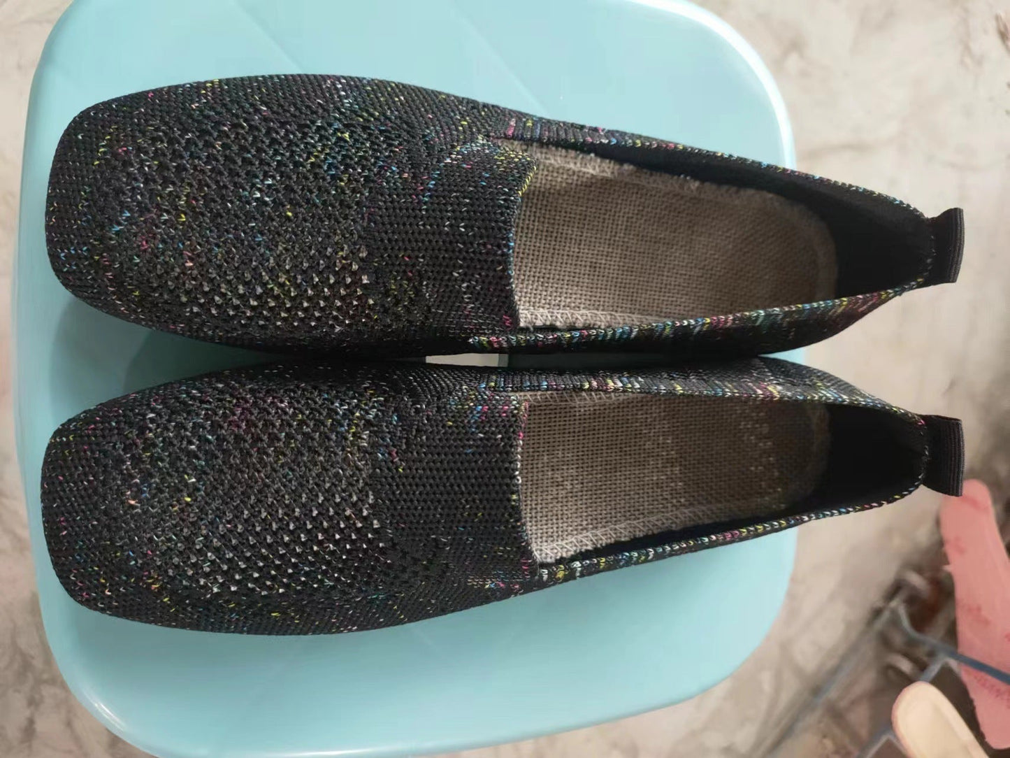 Christine – Square Toe Flat Bottom Casual Shoes