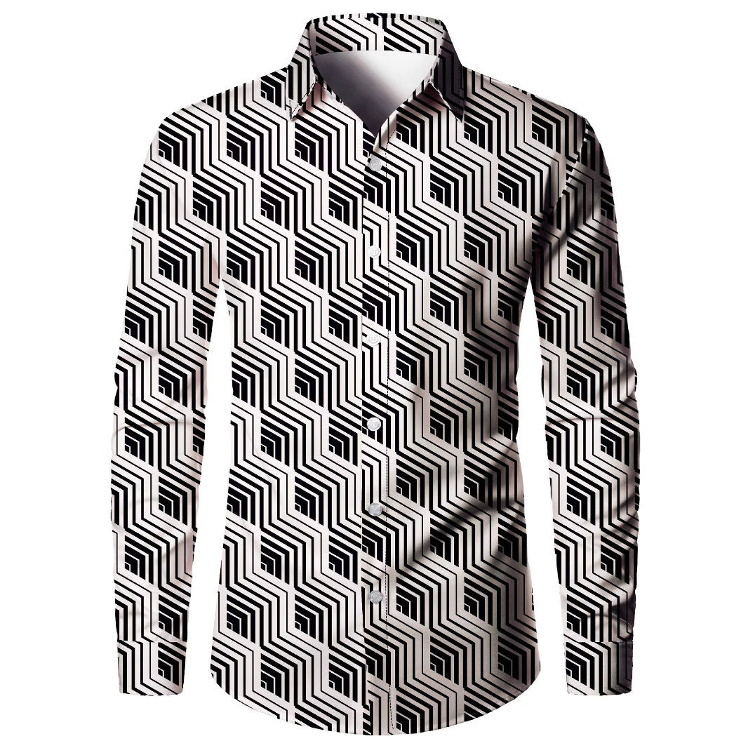 Reginald – Men's 3D Digital Printed Slim Cardigan